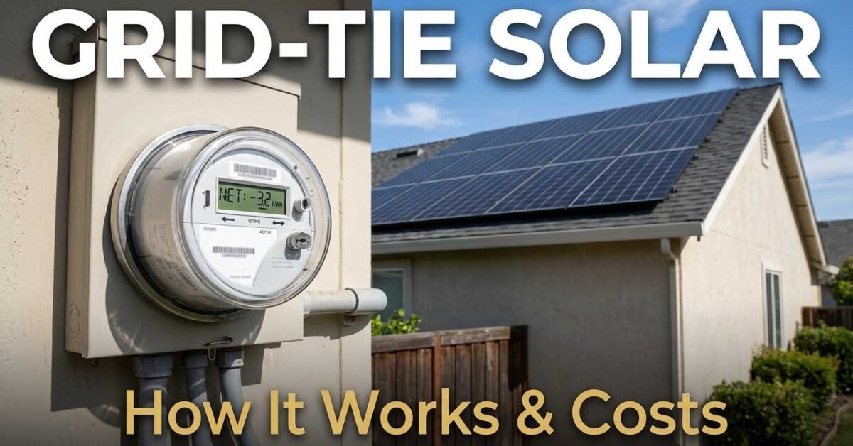 Grid-Tie Solar Explained | How It Works, Costs and Pros vs Cons