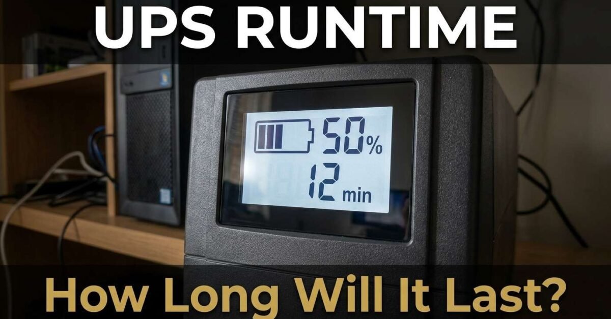How Long Will a UPS Last? (Runtime by Load)